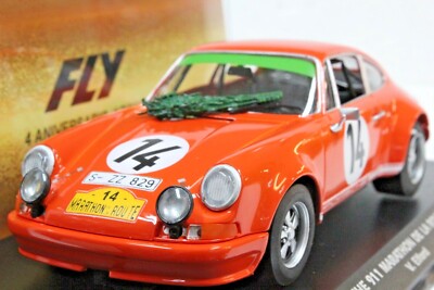 FLY E2056 Porsche 911 Marathon De La Route 1967 Vic Elford, #14 1/32 Slot Car
