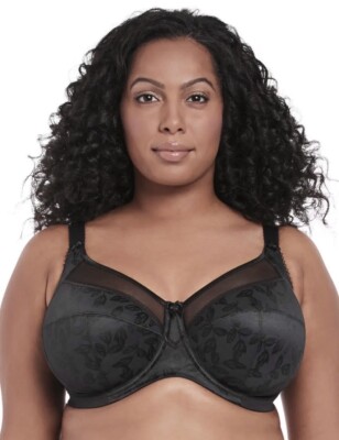 Goddess Petra Black Underwired Full Cup Bra UK 36FF
