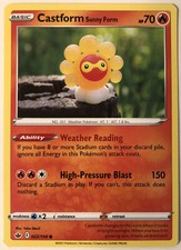 Pokemon Chilling Reign Castform Sunny Form 22/198 NM/M 