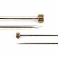 KnitPro Nova Metall 15 cm 6 Zoll gerade/einspitzige Stricknadeln alle Gr&ouml;&szlig;en