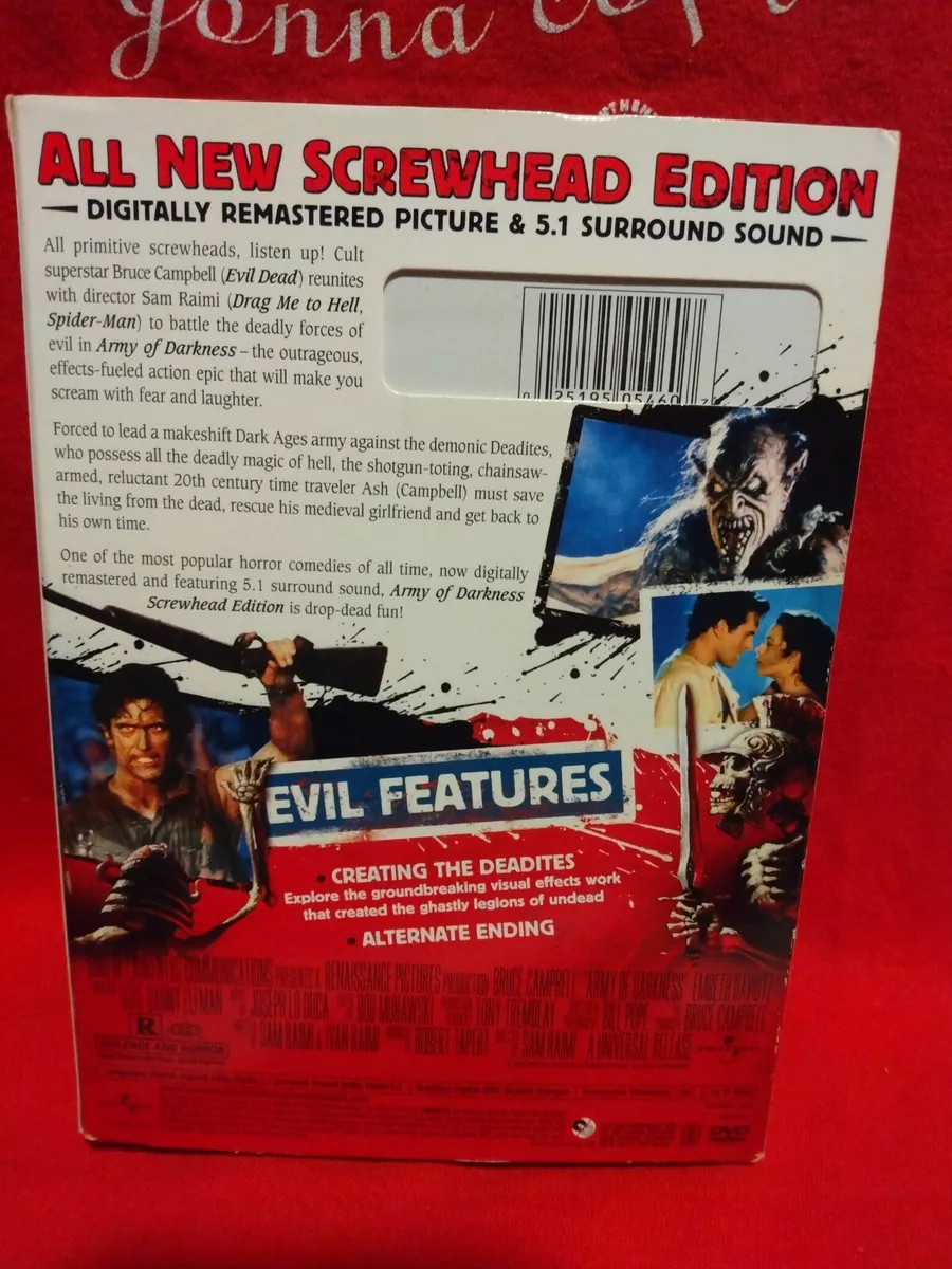 EVIL DEAD 3-ARMY OF DARKNESS (VHS)2002 : BRUCE CAMPBELL: : DVD  & Blu-ray