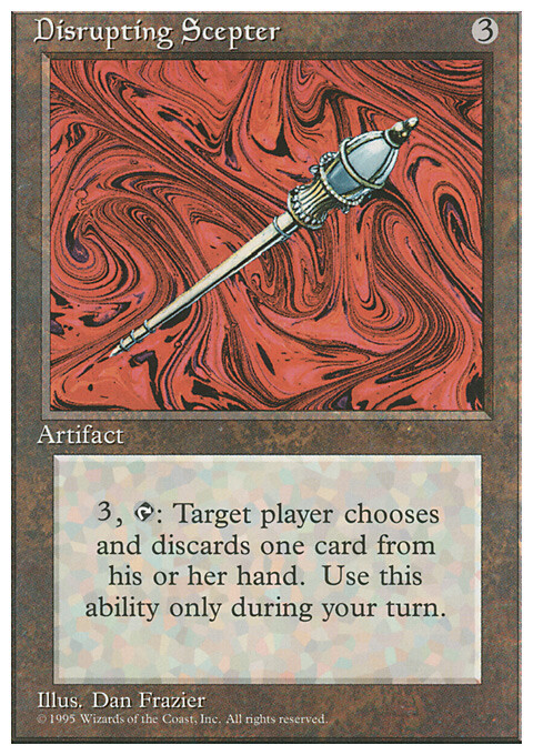 MTG Magic the Gathering Disrupting Scepter (316/379) Fourth Edition LP