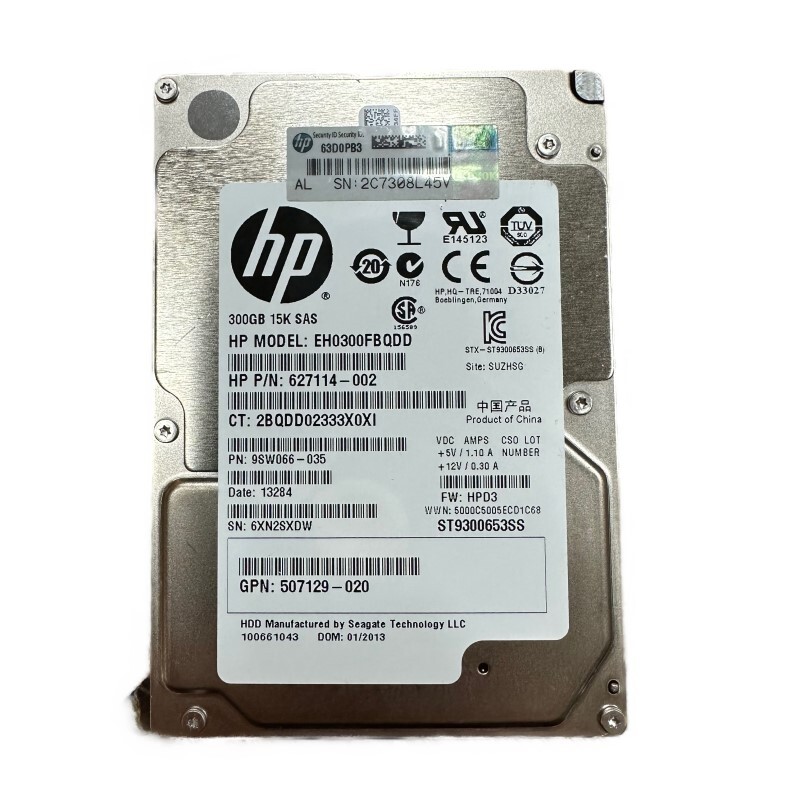 Festplatte HP EH0300FBQDD 300GB SAS 15000U/m 6Gbps 627114-002 - Foto 2