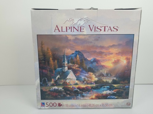 "Rompecabezas Alpine Vistas ""Morning Hope"" 500 piezas - ¡NUEVO bolso sellado! Sure-Lox - Imagen 2 de 5