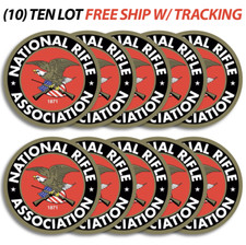 10 Nra National Rifle Association Gun 2nd Amendment Vinyl Stickers Decal 3x3