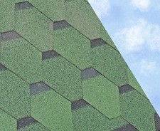HEX Felt Roofing Shingles | Shed Felt Roof Shingles | GREEN 3 TAB 2.42m2/PACK