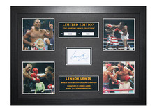 Lennox Lewis Signed Ltd Edition Framed Picture Memorabilia