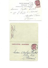 Belgium: 1898; 1904-1936-1943, 3 good postal stationery VF + postalcard EBBL17