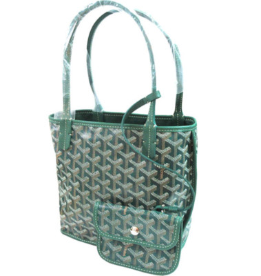 GOYARD Ange Mini Green Tote Bag Tasche Grün Original Neu