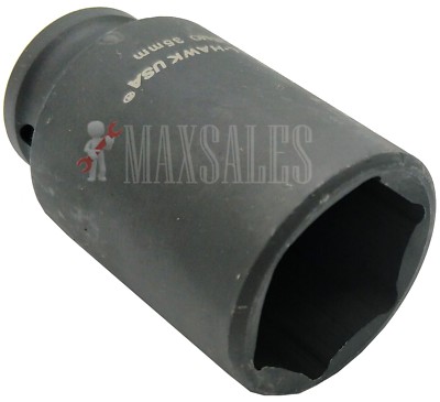 3/4'' DR DEEP IMPACT SPINDLE AXLE NUT SOCKET 6-POINT CR-MO (CHOOSE YOUR SIZE) 