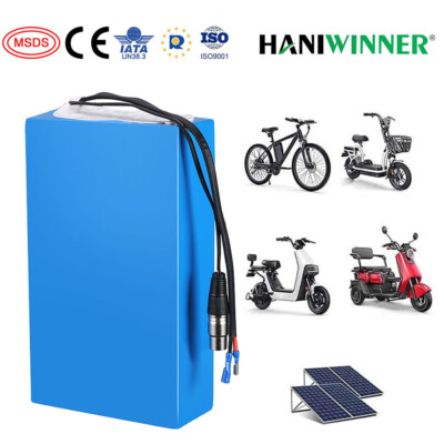 Ebike Akku 48V 20Ah 30A BMS 18650 Cell Batterie Ebike Battery Für 0-1500W Motor