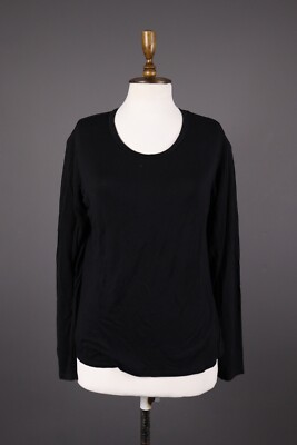Weekend Max Mra Black Long Sleeve Top Shirt Size M