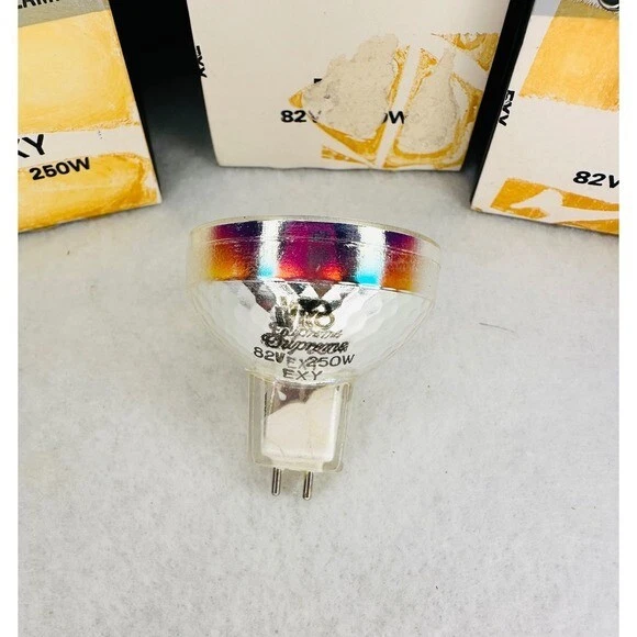 7 Bombilla de lámpara Wiko GE EXY Quartzline 82V 250W MR16 proyector luz halógena Foto 2 de 4