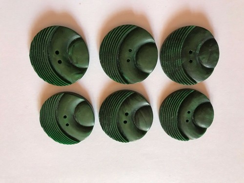 Boutons vintage 3 boutons bakélite marron diamètre 35 mm réf 17 - Picture 1 of 3