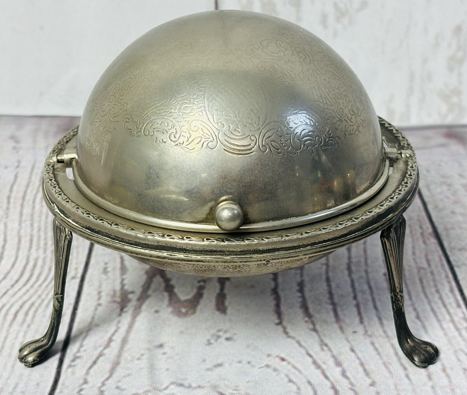 Celtic Quality Plate Salt Pepper Mustard Pot Caviar Roll Dome Server Set