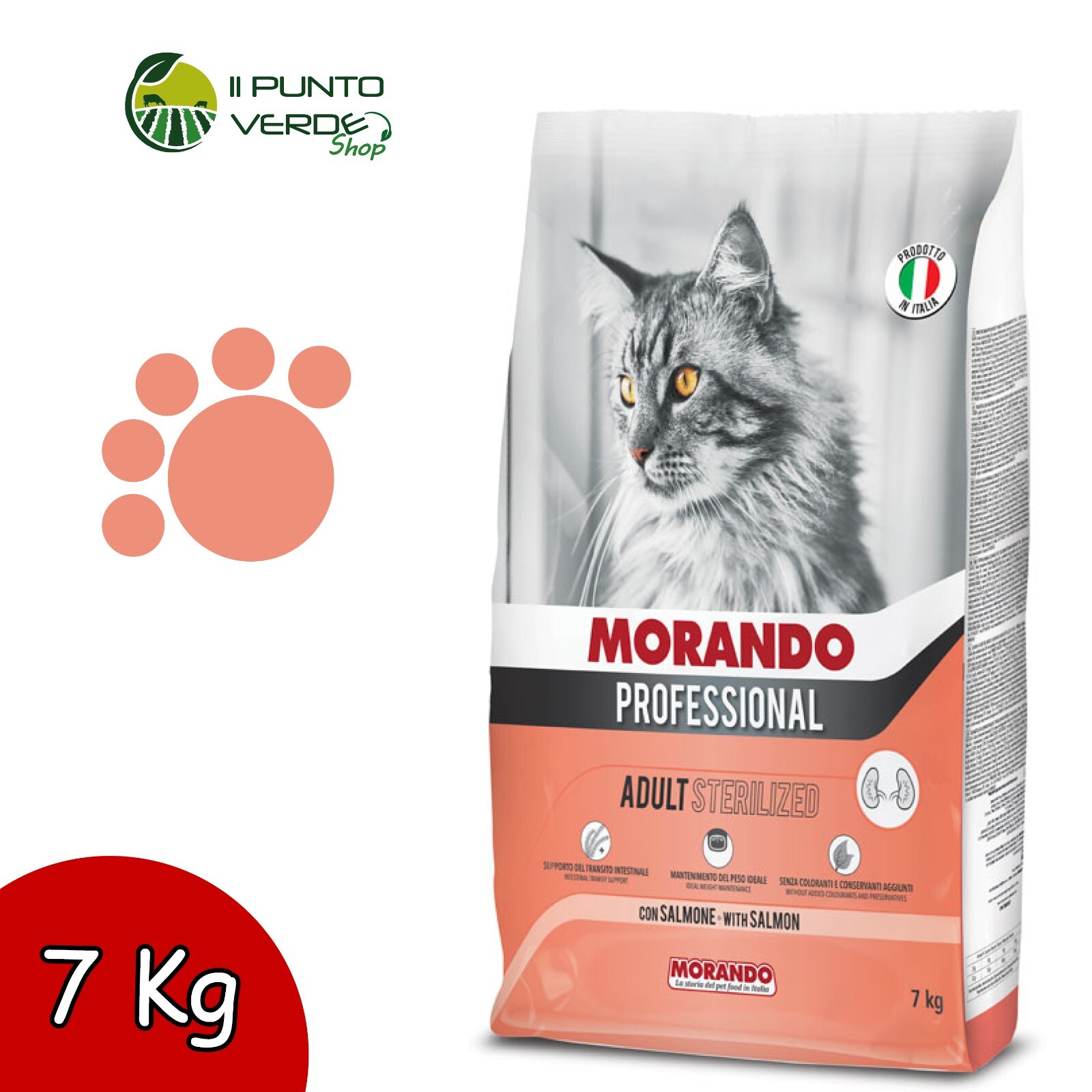 Migliorgatto Professional Sterilizzato Salmone 7kg - Nutrizione Morando