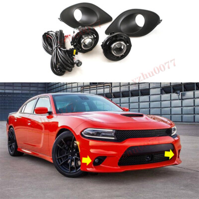 2019 dodge charger fog light kit 2015-2019 For Halogen Front Lights w/ Bulbs Cable Switch Flum Mello 20K | with the new ORACLE R/T Scat Pack Sedan 4-Door Flavour:Black Ice