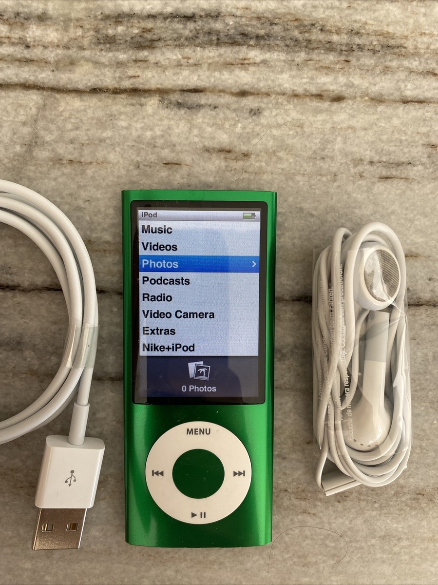 Apple iPod nano 5th Generation Green (16 GB) New Battery New