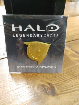 Loot Crate Legendary HALO Apollo Spartan IV Initiation Pin GOLD Free Shipping!!