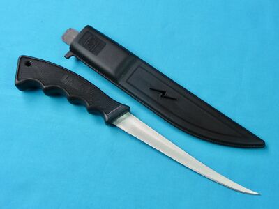 Vintage Intruder Fish Fillet Fishing Fisherman Knife w/ Scabbard