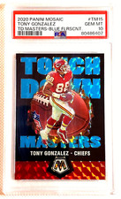 SP /15 PSA 10 FLORESCENT BLUE 2020 TONY GONZALEZ PRIZM TOUCH DOWN MASTER G5593