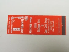 AG407 Matchbook Cover Bamboo Cape Coral Bridge Fort Myers FL Florida restaurant