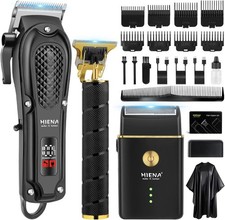 PRO Hair Clippers Trimmer Combo Beard T Blade Fade Grooming Shaving Kit for Men