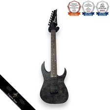 Ibanez RG7421PB 7String Electric Guitar Gray Poplar Burl Black Hardware