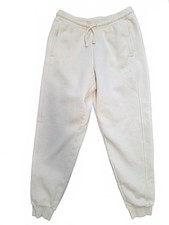 Adidas Womens Loose Fit Jogger Sweatpants Cream White Size Medium Lounge Comfort