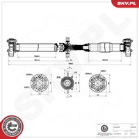 Esen SKV Antriebswelle 76SKV078 FüR BMW 5Er F10 Touring F11 518 520