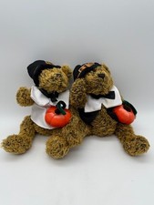Set of 2 Dan Dee Collector's Choice Pilgrim Plush Stuffed Bears Girl  Boy