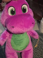 Fisher-Price Barney s World Jumbo Barney Plush, 26-inch Figure, Large Soft