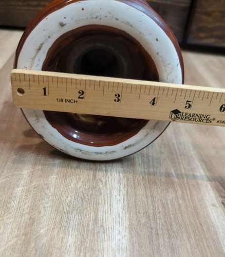 Vtg LAPP 1920s Porcelain High Voltage Insulator Brown Glazed - Picture 7 of 7