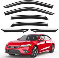 Outside-Mount Window Rain Guards for Honda Civic Sedan 2022-2026,6PCS  Tape....