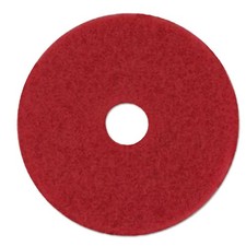 Red Buffer Floor Pads 5100, Low-Speed, 28 X 14, 10/carton