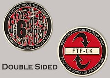 Geocaching FTF-CK Numbers 6 Challenge Coin J 7