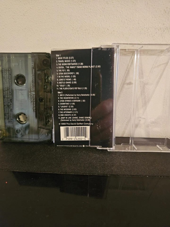 BEETLEJUICE Various 1988 CASSETTE TAPE DANNY ELFMAN ORIGINAL MUSIC SOUNDTRACK - Image 2 of 4