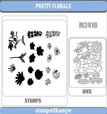 PRETTY FLORALS Metal Cutting Dies & Stamps Scrapbook DIY Greeting Card Handmade