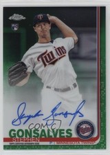 2019 Topps Chrome Rookie Green Refractor 96/99 Stephen Gonsalves Auto 13iq