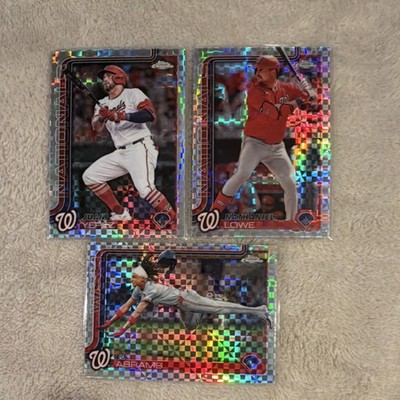 Topps Chrome 2024 Washington Nationals Card Lot of 3 Yepez Lowe Abrams