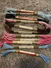 10 Vintage Star - Four Strand Rayon Embroidery Skeins - 4 Yd American Thread Co