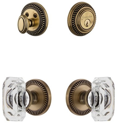 Grandeur NEWBCC_SP_ESET_234 Newport Solid Brass Single Cylinder - Brass