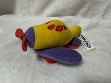 VINTAGE 2002 MARY MEYER VIBRATION BABY PULL CORD AIRPLANE PLUSH PLANE VIBRATES