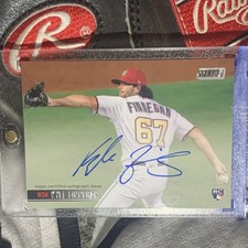 Stadium Club 2021 Kyle Finnegan Rookie Autograph WASHINGTON NATIONALS?On Card. rookie card picture