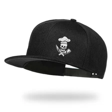 Negi Skull Chef Item Unisex Snapback Hat for Men, Hip Hop Baseball Cap Snapba...