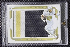 2025 National Treasures Travis Hunter Rookie Silhouettes Silver /49 Jersey Match