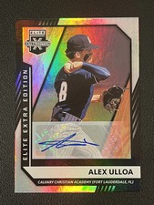 Alex Ulloa 2021 Panini Elite Extra Edition Silver Prizm Auto Astros