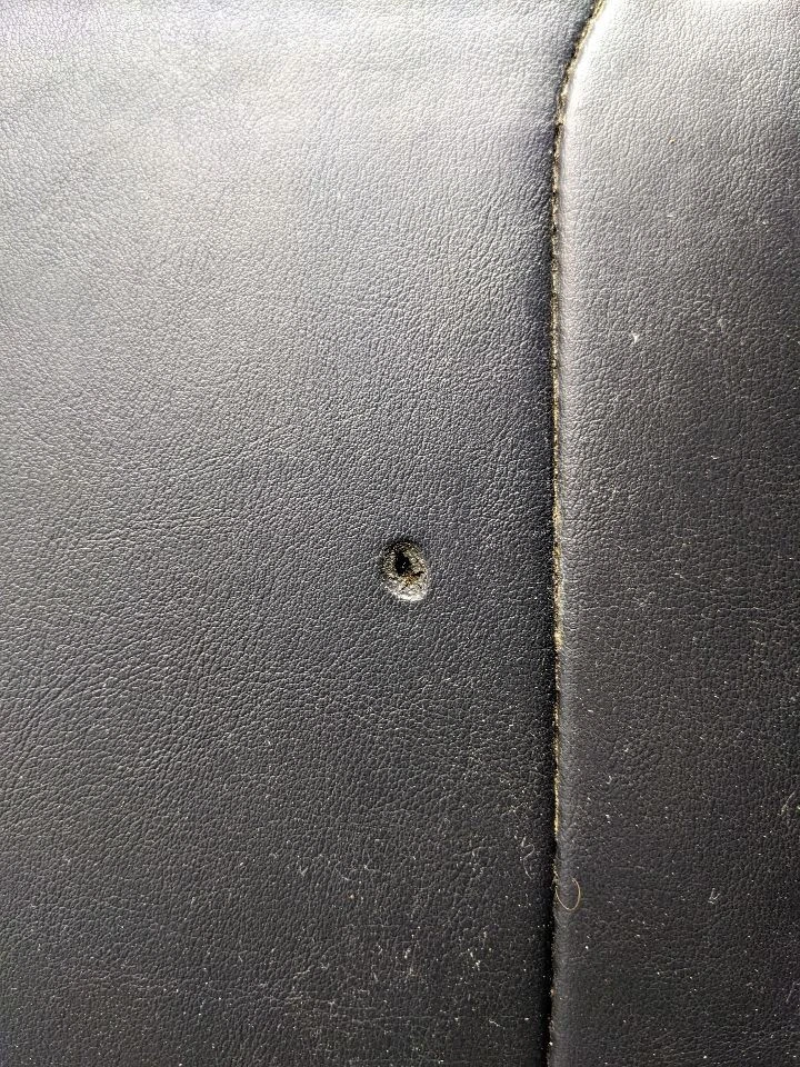 Toyota Camry 2012-2015 asiento cojín inferior trasero cuero negro tela OEM 1165600 Foto 4 de 4