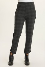 XCVI WEARABLES NESTOR PLAID  STRIPE PONTE PANT - NWT Size M