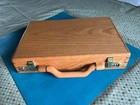 Vintage Handmade Wooden Box Suitcase, Retro Luggage, Travel Case, Wooden — photo 1